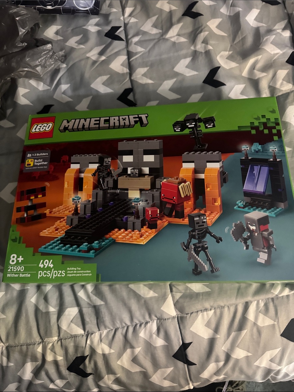 LEGO Minecraft Wither Battle Set - Green, Orange, Black